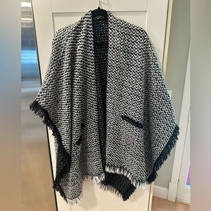 Black & White Poncho